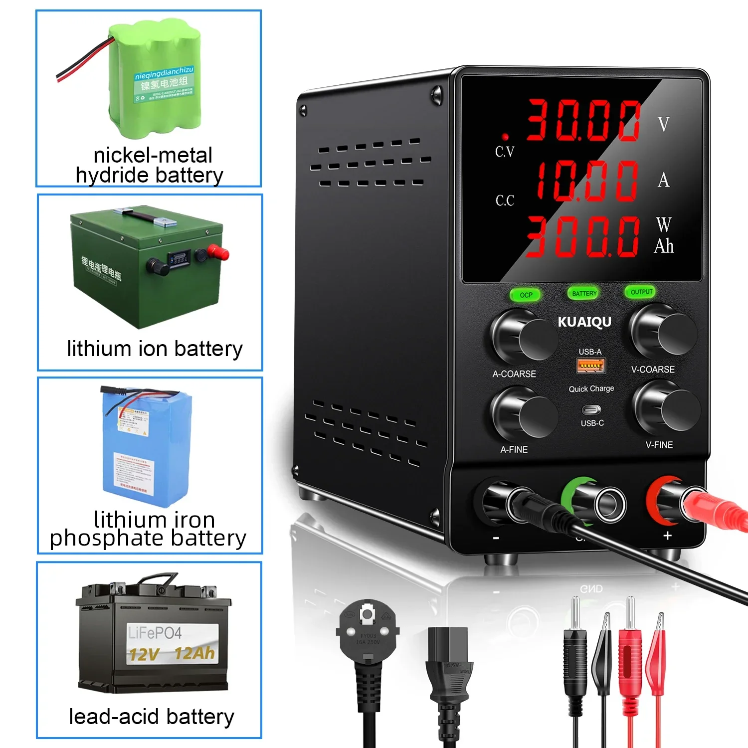 Smps Power Supply - 30V 10A 300W Schaltnetzteil SPS3010C Batterieladegerät