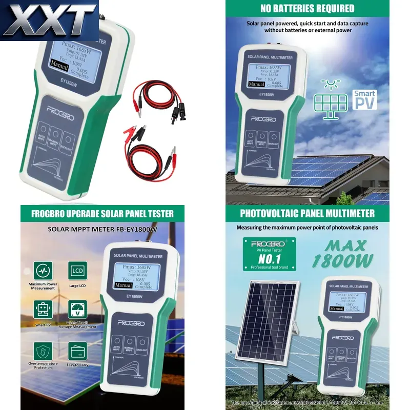 Power Supply Tester - XXT EY1800W LCD-Anzeige Solarpanel MPPT 120V