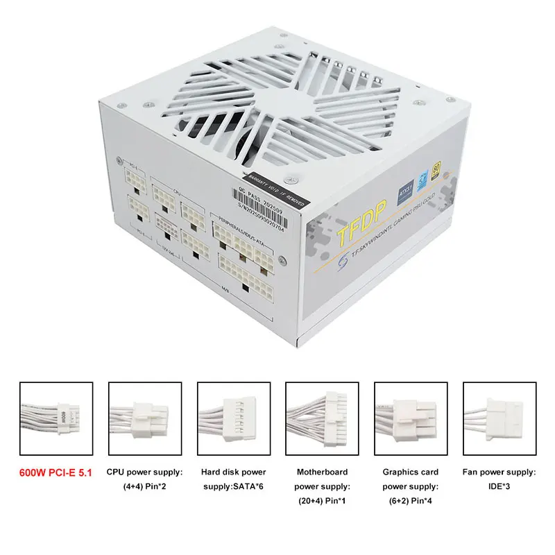 Weiß 750 W 850 W 1000 W 1200 W – Power Supply 750W Bewertung und Preis